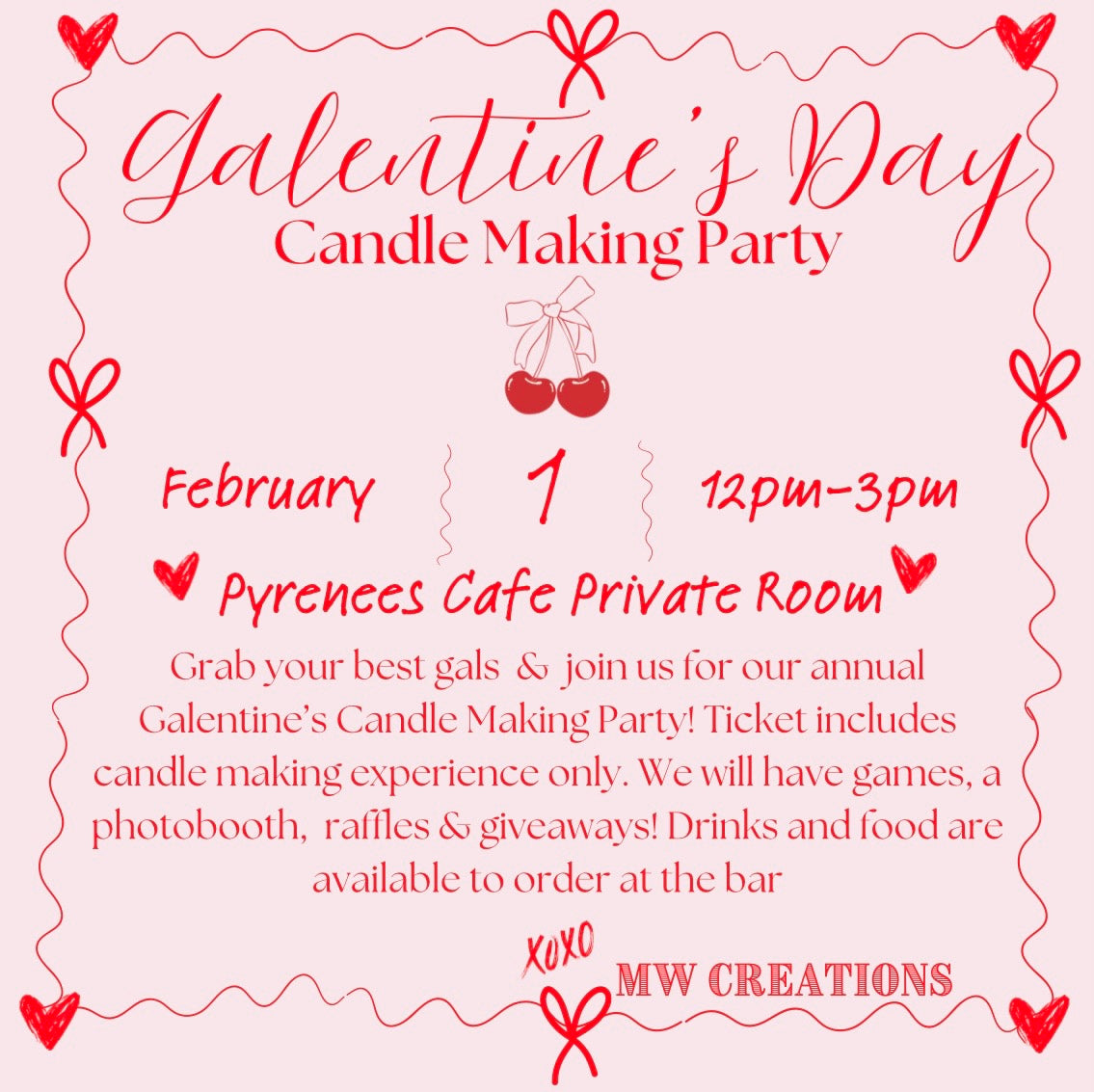 Galentine's Day Candle Making Event