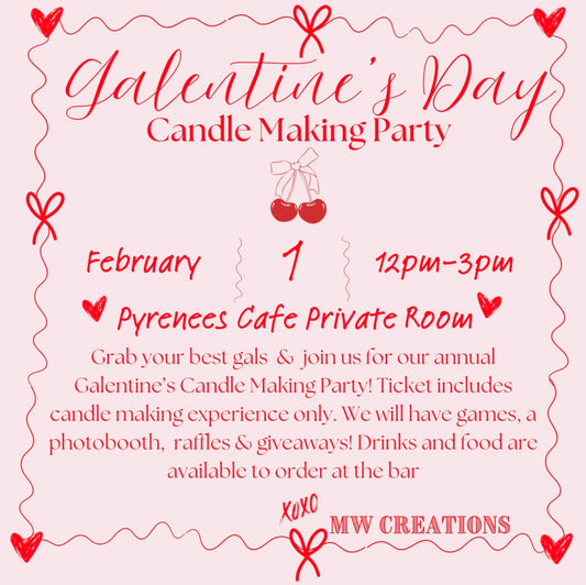 Galentine's Day Candle Making Event